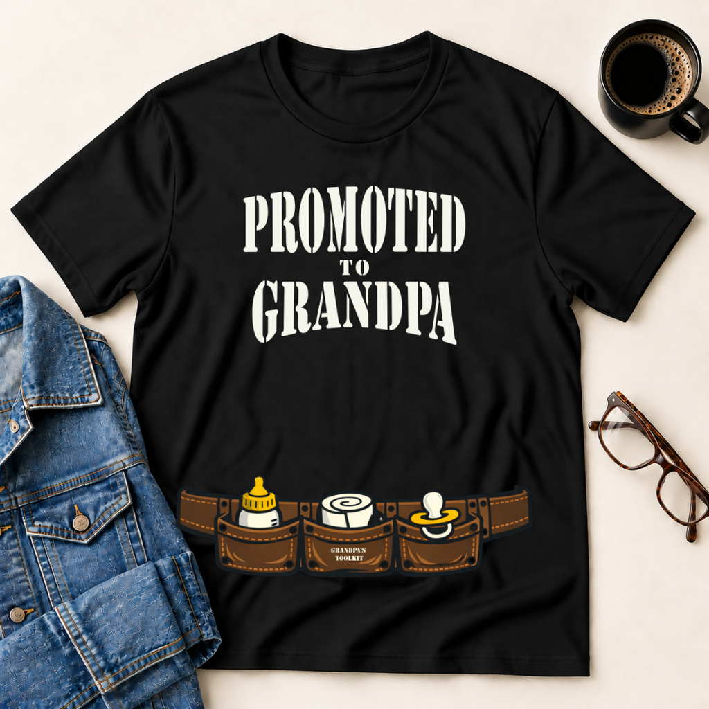 Promoted To Grandpa T-Shirt