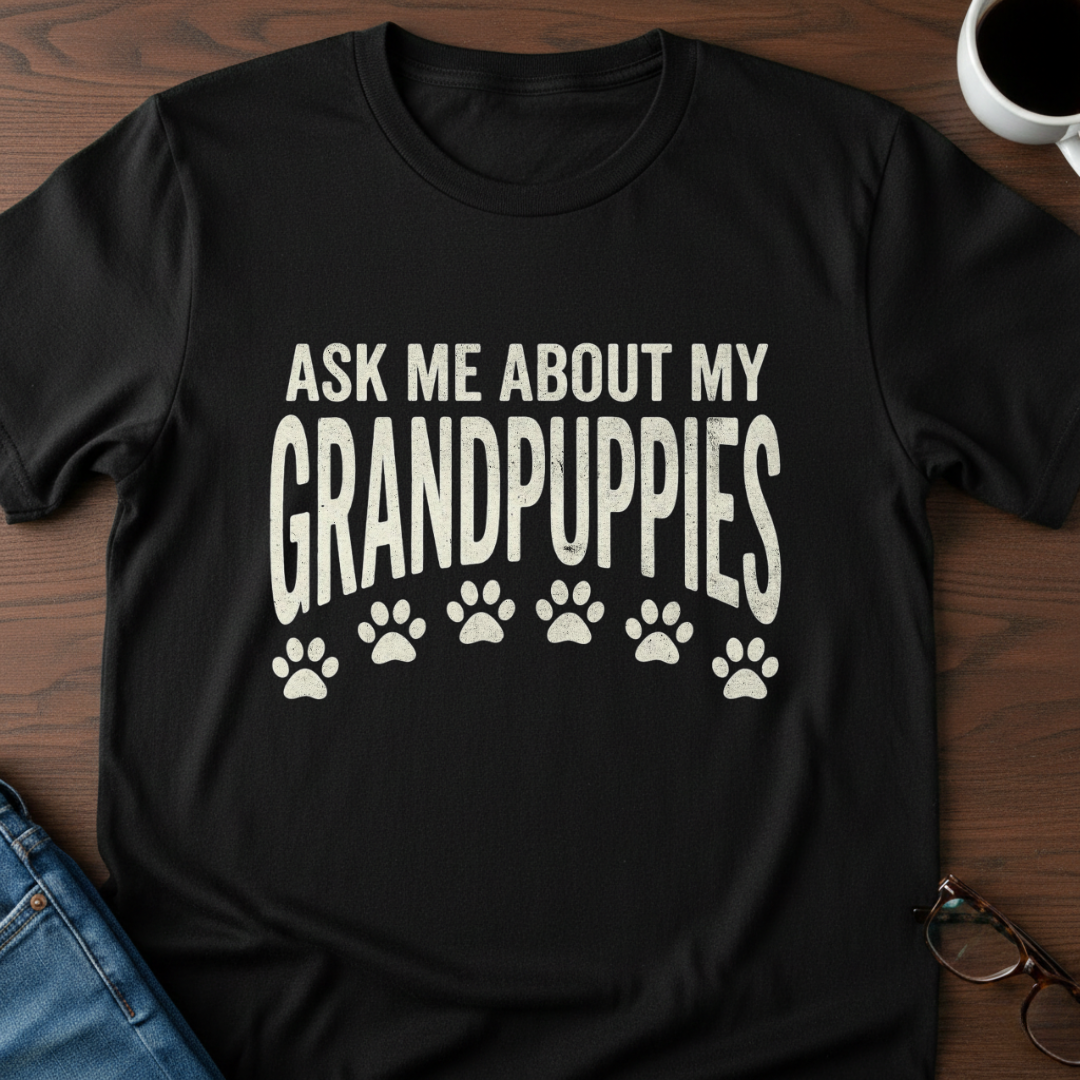 Ask Me About My Grandpuppies T-Shirt