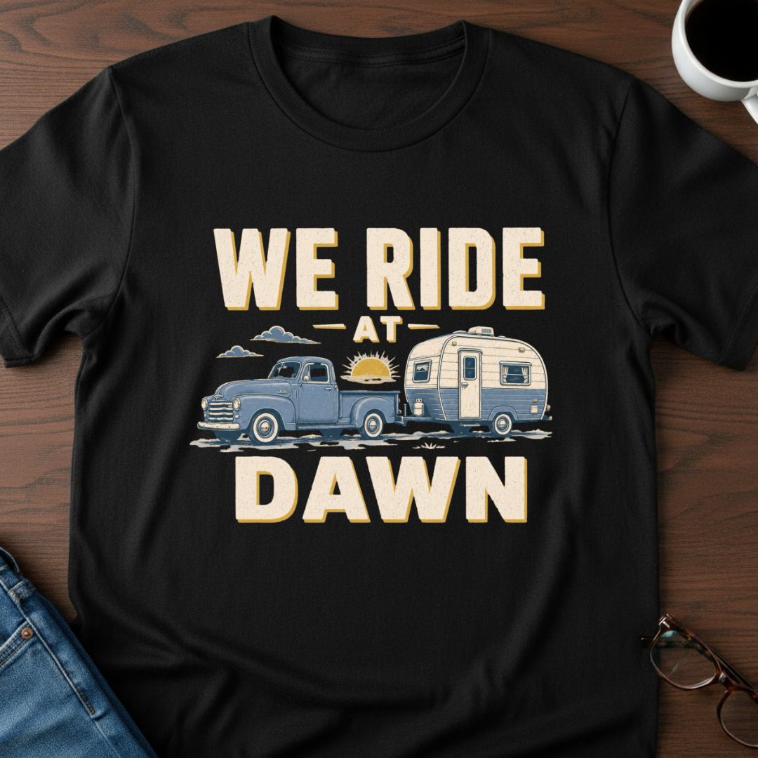 We Ride At Dawn - Retirement Edition T-Shirt