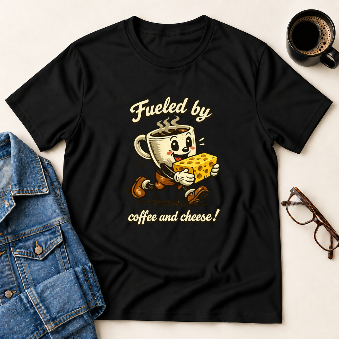 Fueled by Coffee & Cheese T-Shirt