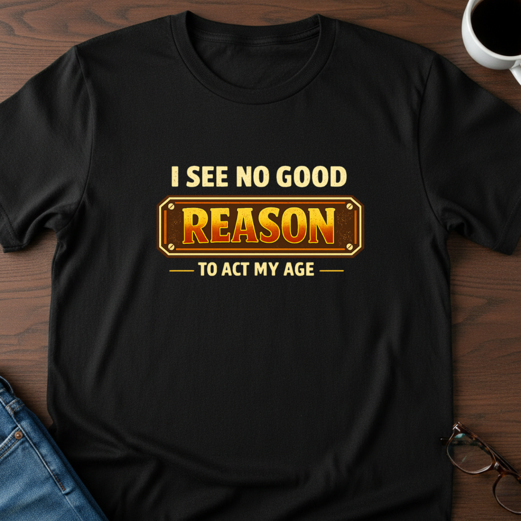 I See No Good Reason To Act My Age T-Shirt