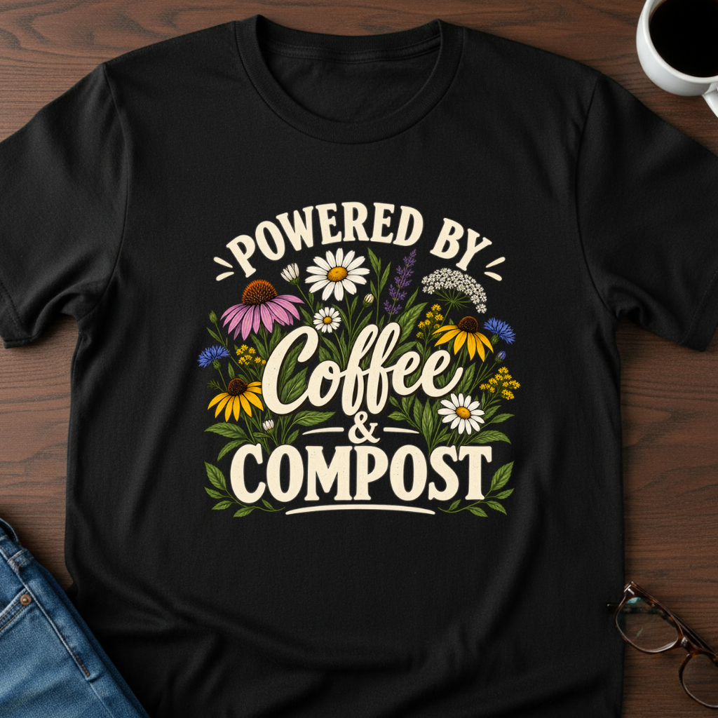 Powered By Coffee & Compost T-Shirt