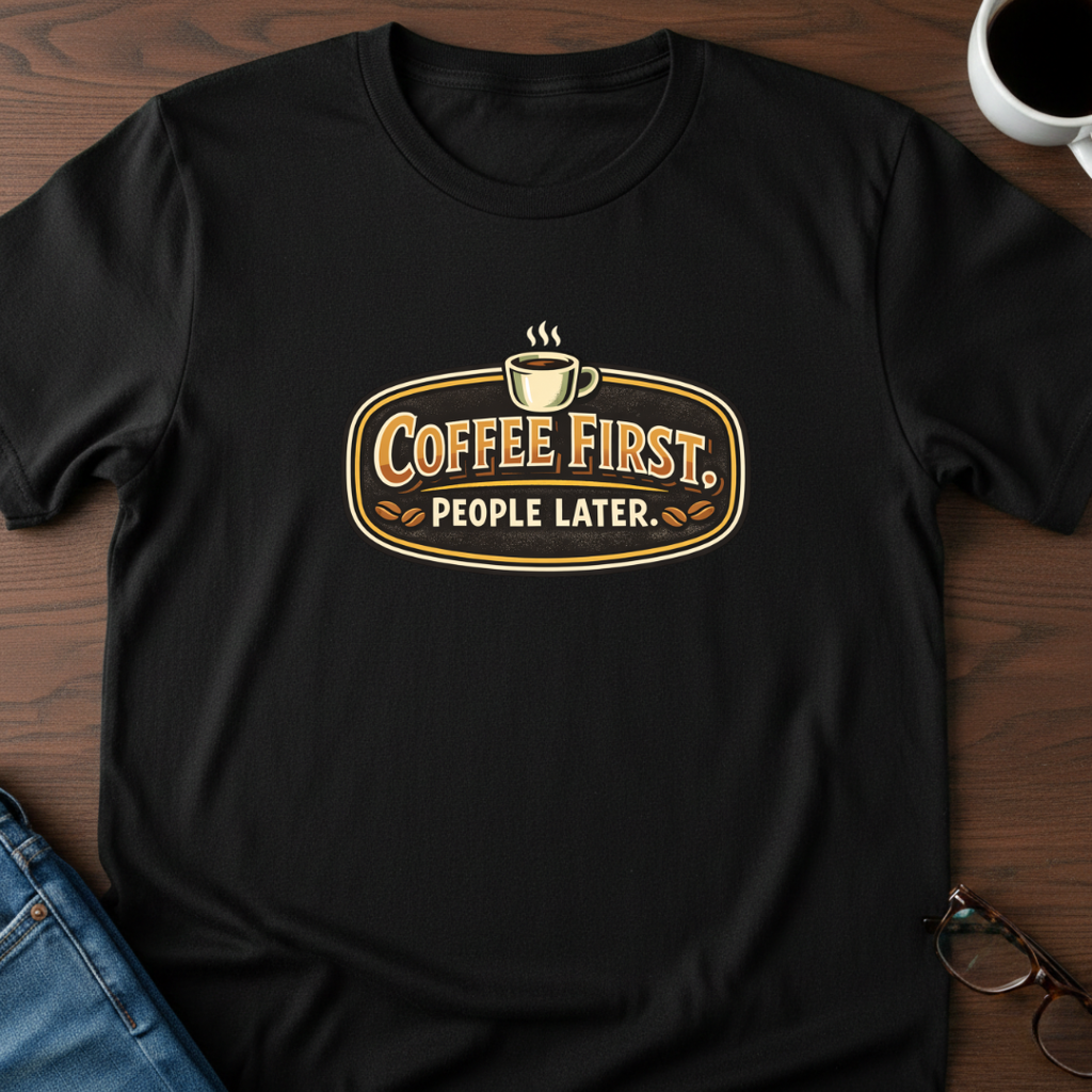 Coffee First, People Later T-Shirt