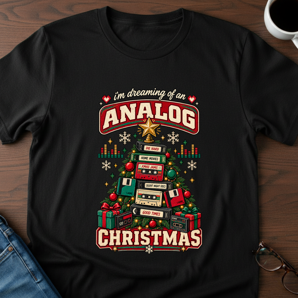 I'm Dreaming Of An Analog Christmas T-Shirt