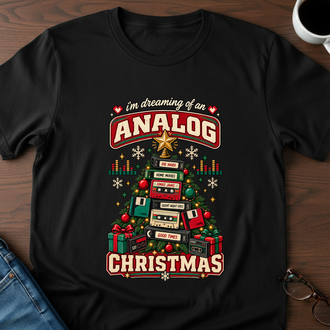 I'm Dreaming Of An Analog Christmas T-Shirt