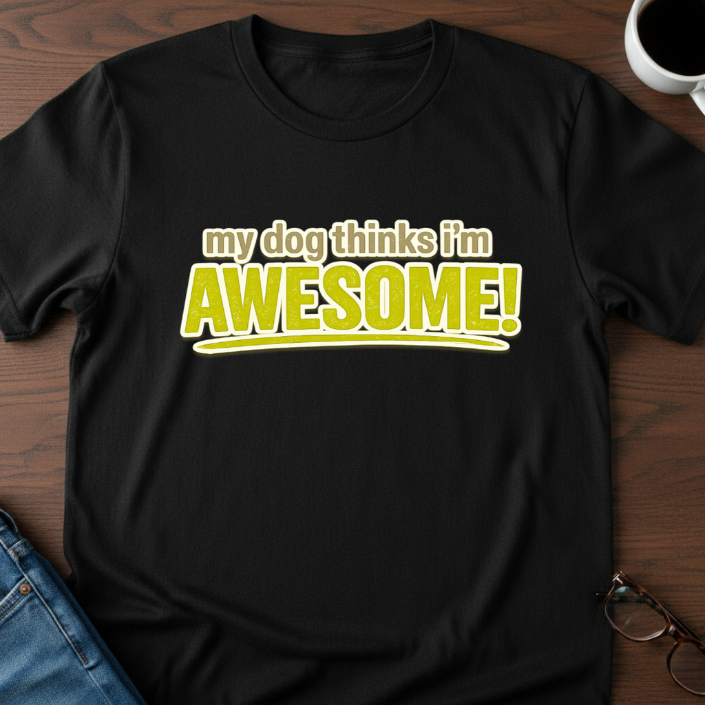 My Dog Thinks I'm Awesome T-Shirt