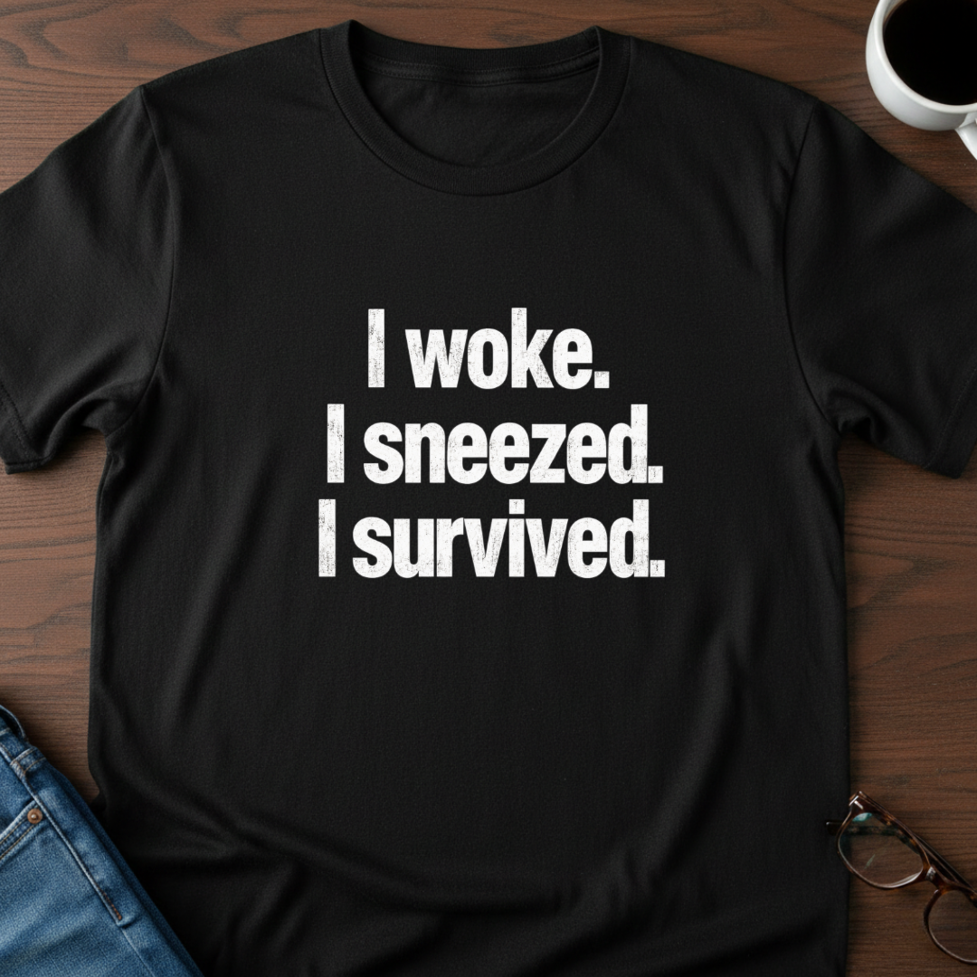 I Woke. I Sneezed. I Survived. T-Shirt