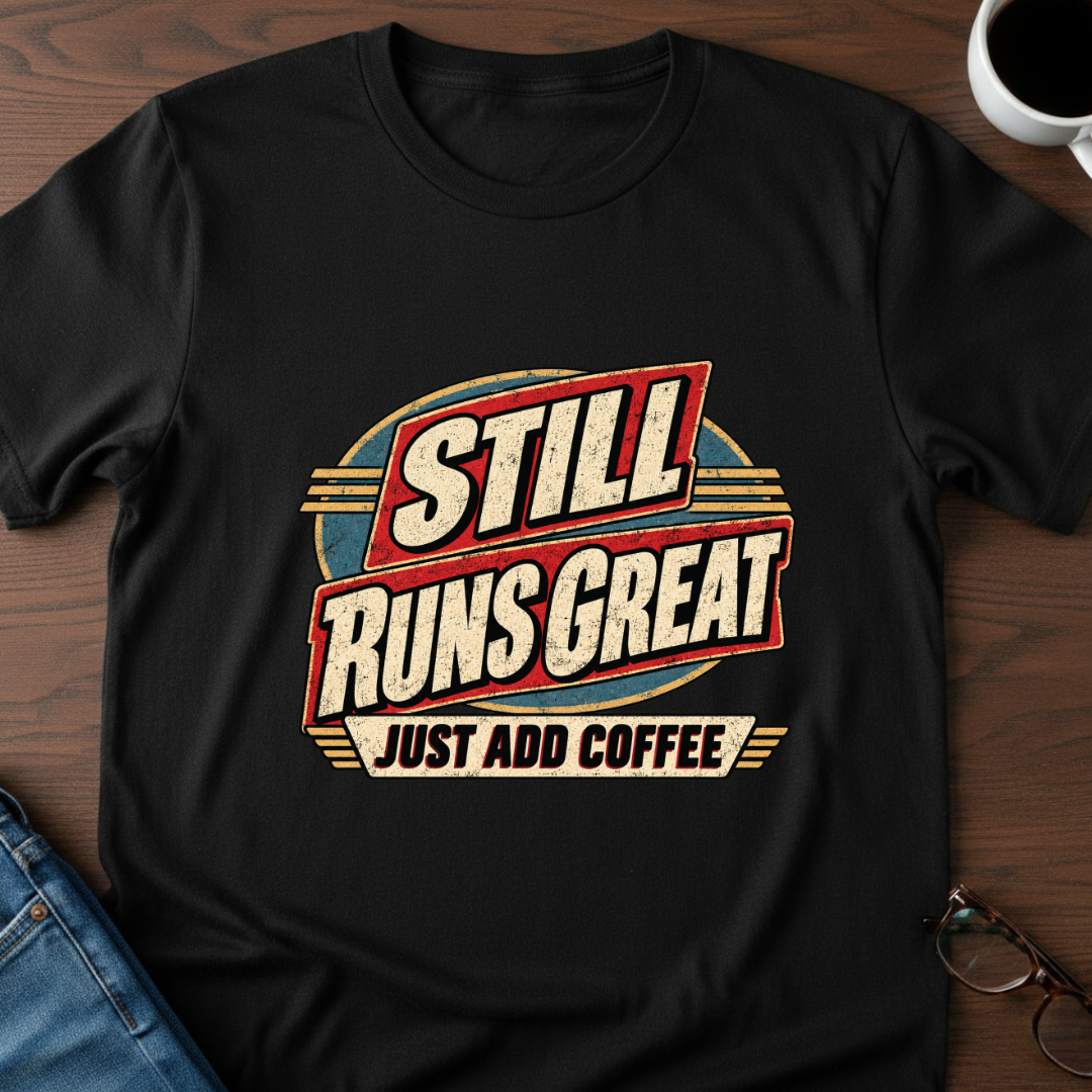 Runs Great - Just Add Coffee T-Shirt