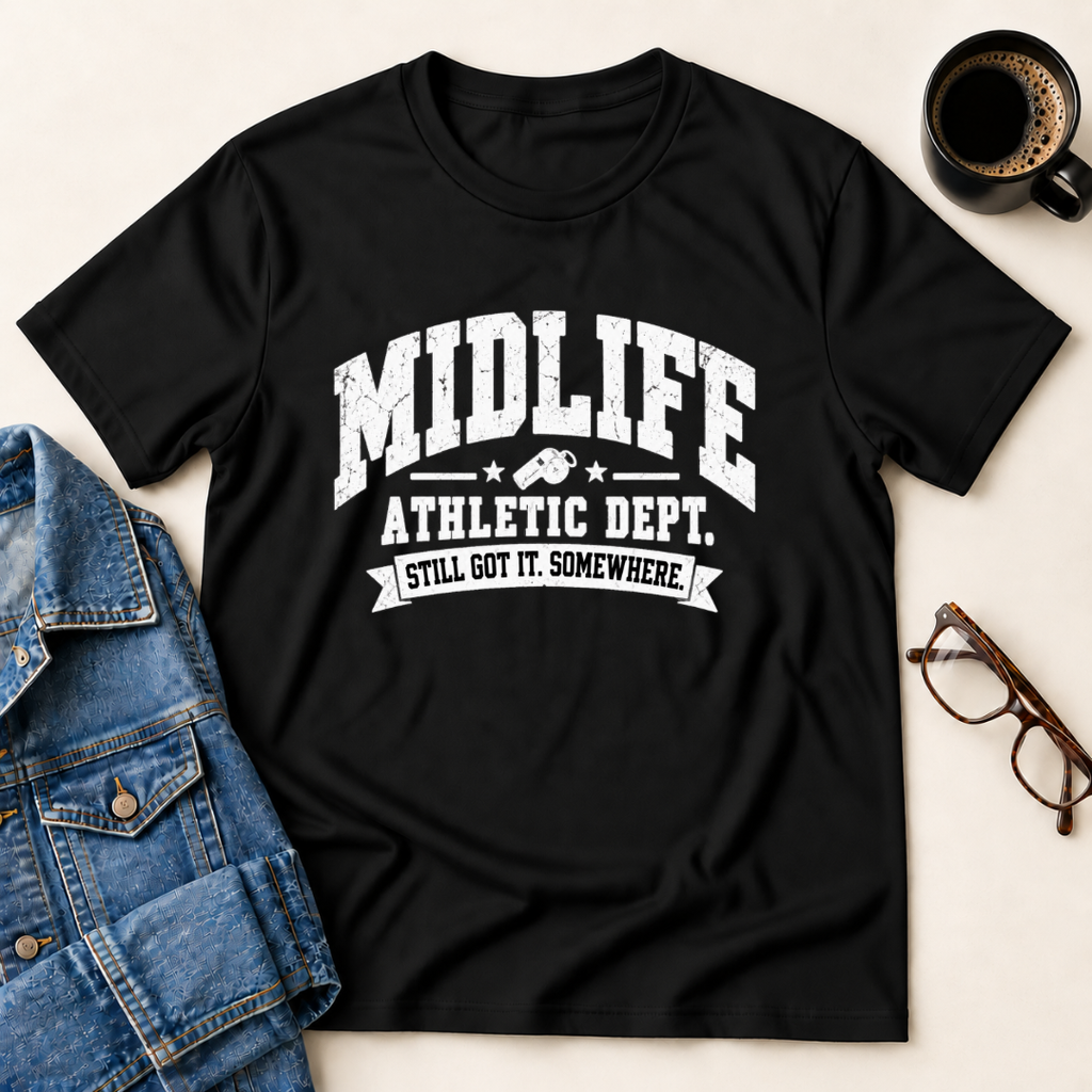 Midlife Athletic Dept.-Still Got It Somewhere T-Shirt