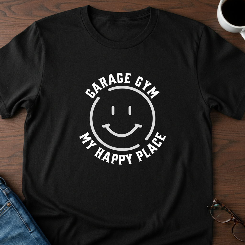 Garage Gym - My Happy Place T-Shirt