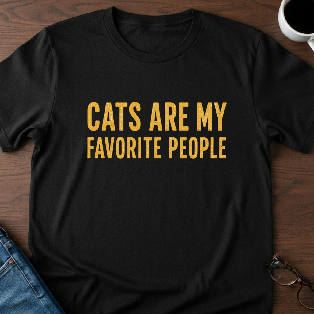 Cats Are My Favorite People T-Shirt