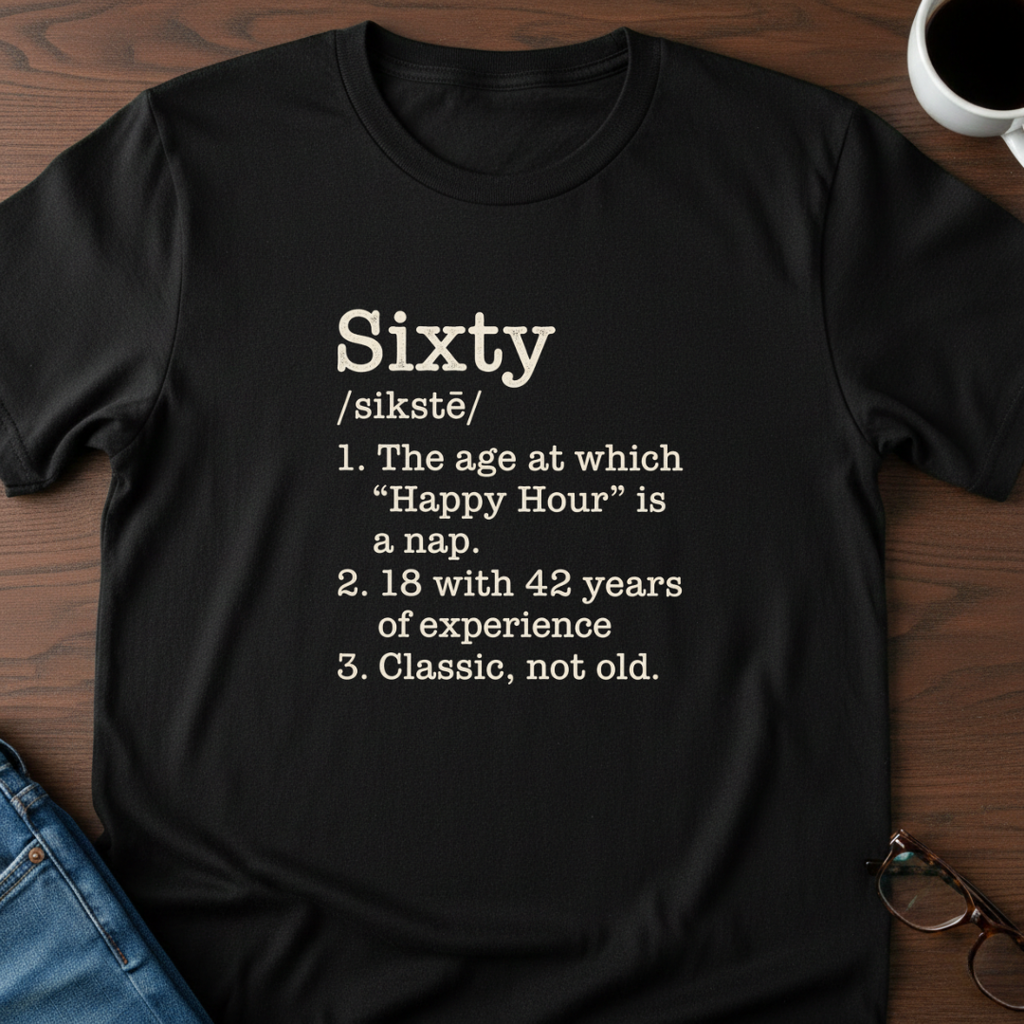 Sixty Defined - Birthday T-Shirt