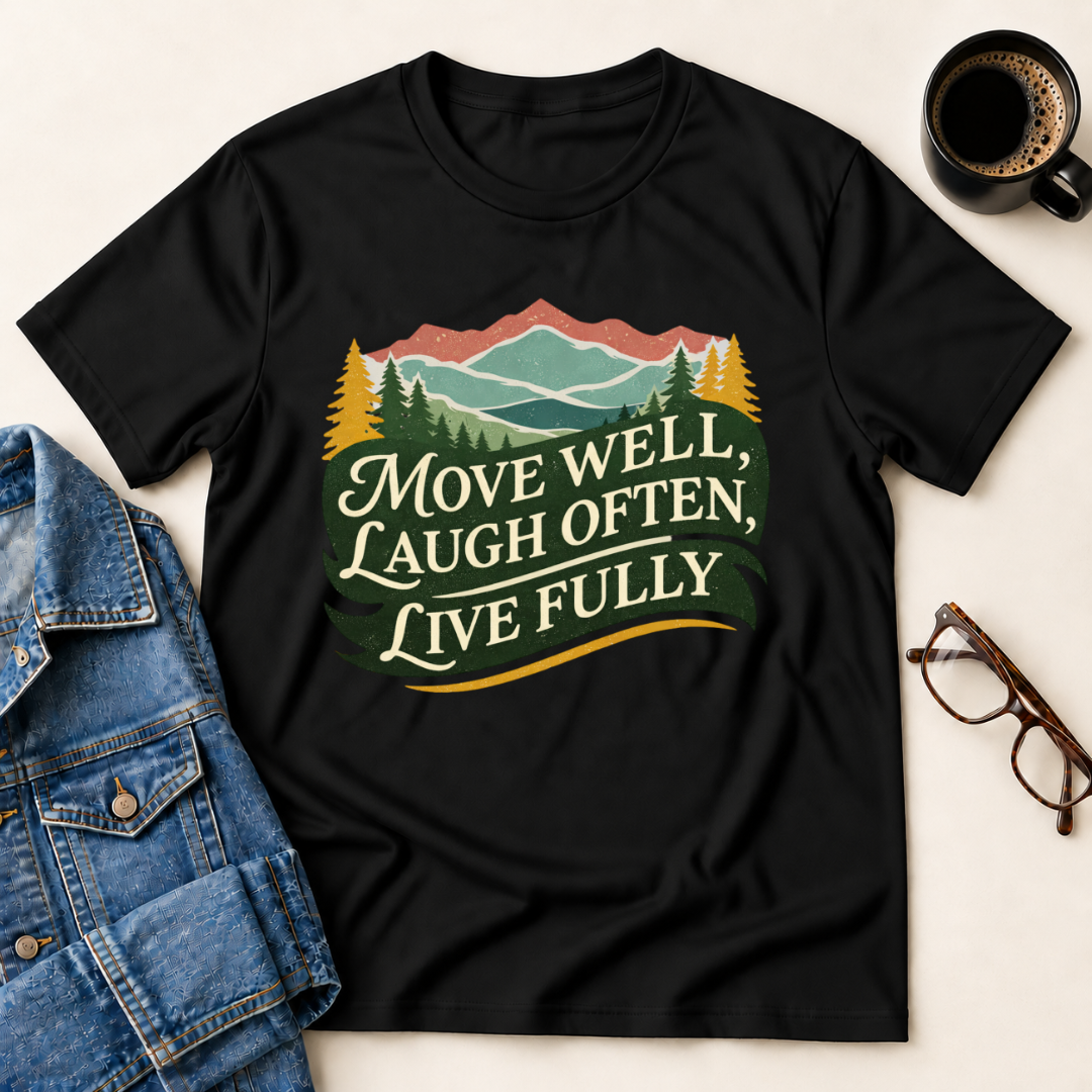 Move Well - Laugh Often - Live Fully T-Shirt