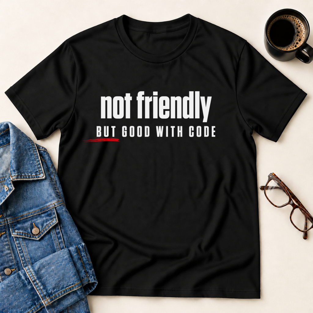 Not Friendly, But Good With Code T-Shirt