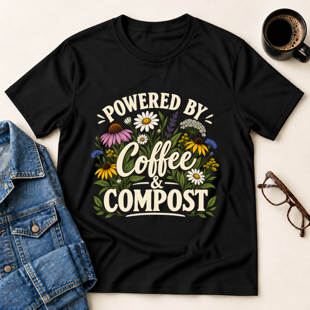 Powered By Coffee & Compost T-Shirt