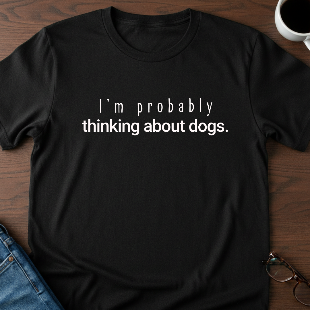 I'm Probably Thinking About Dogs T-Shirt