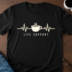 Coffee Heartbeat - Life Support T-Shirt