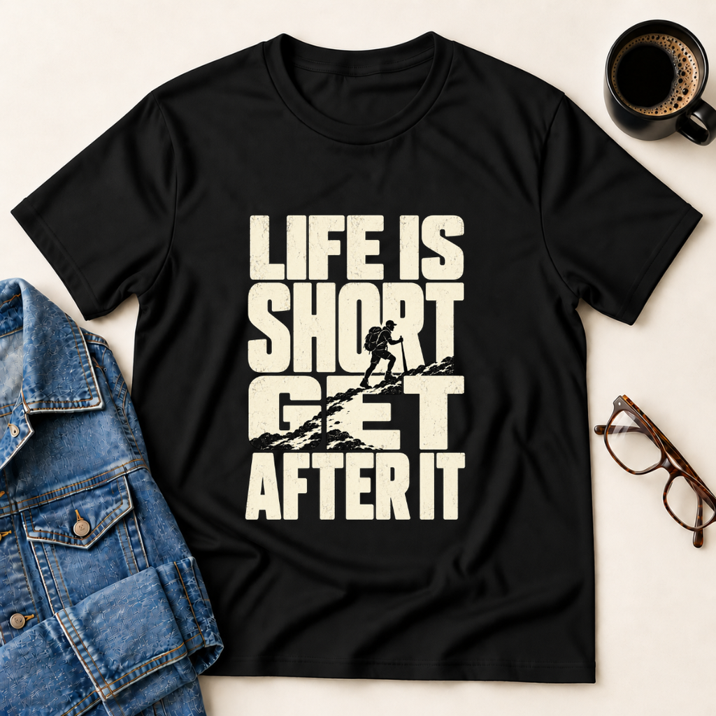 Life Is Short - Get After It T-Shirt