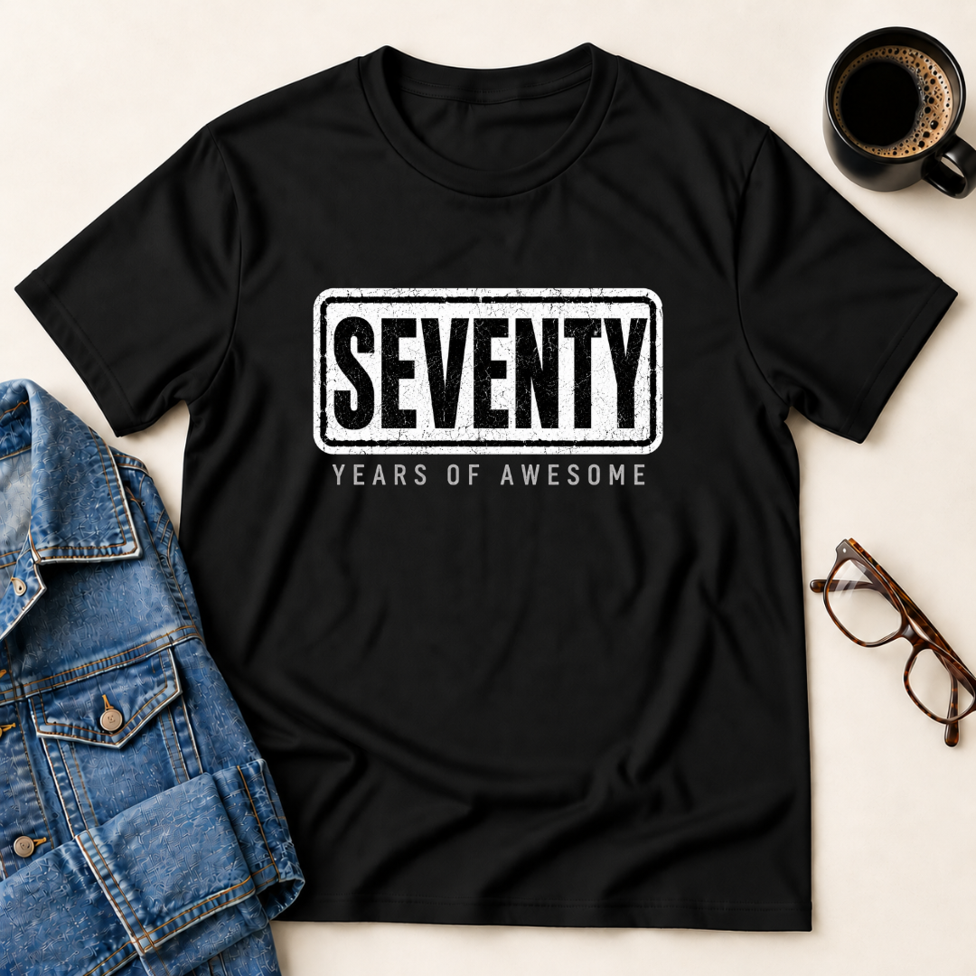 Seventy Years Of Awesome T-Shirt