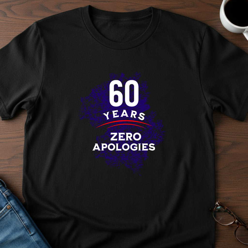 60 Years-Zero Apologies T-Shirt
