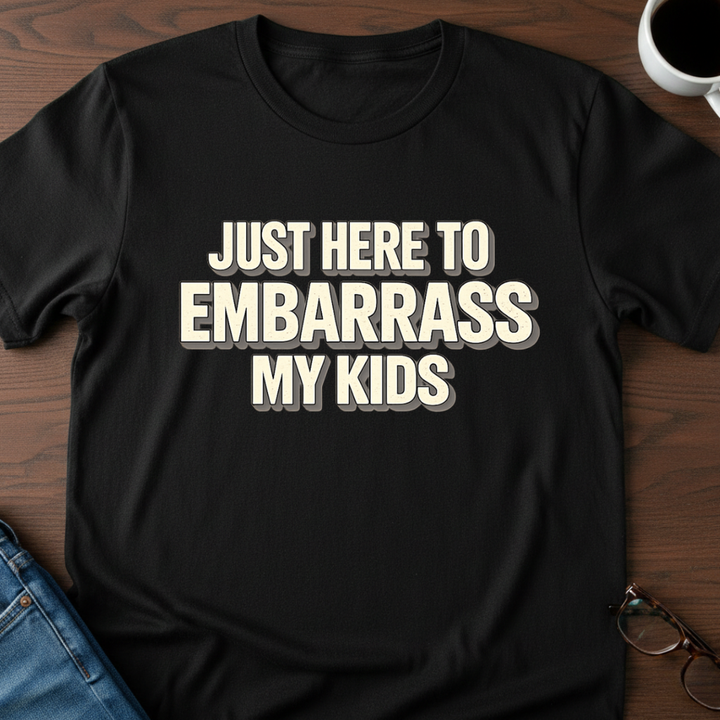 Just Here To Embarrass My Kids T-Shirt