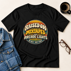 Raised On Mixed Tapes & Arcade Lights T-Shirt