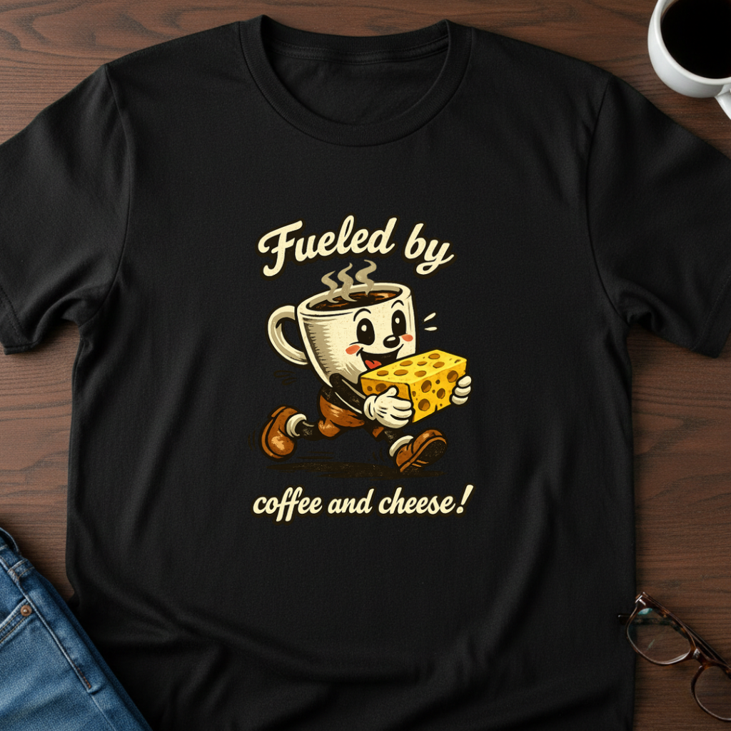 Fueled by Coffee & Cheese T-Shirt