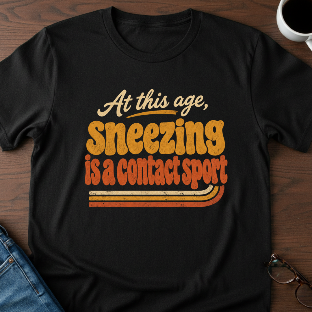 At This Age, Sneezing Is A Contact Sport T-Shirt