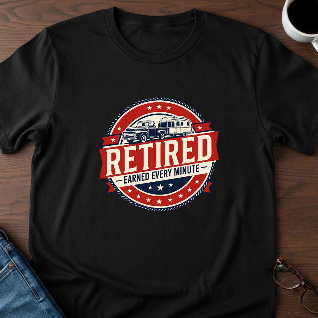 Retired - Earned Every Minute T-Shirt