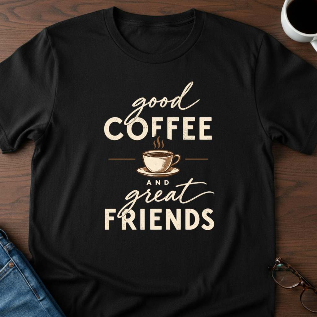 Good Coffee & Great Friends T-Shirt