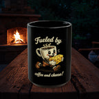 Coffee Mug — "Fueled By Coffee & Cheese" Ceramic Mug