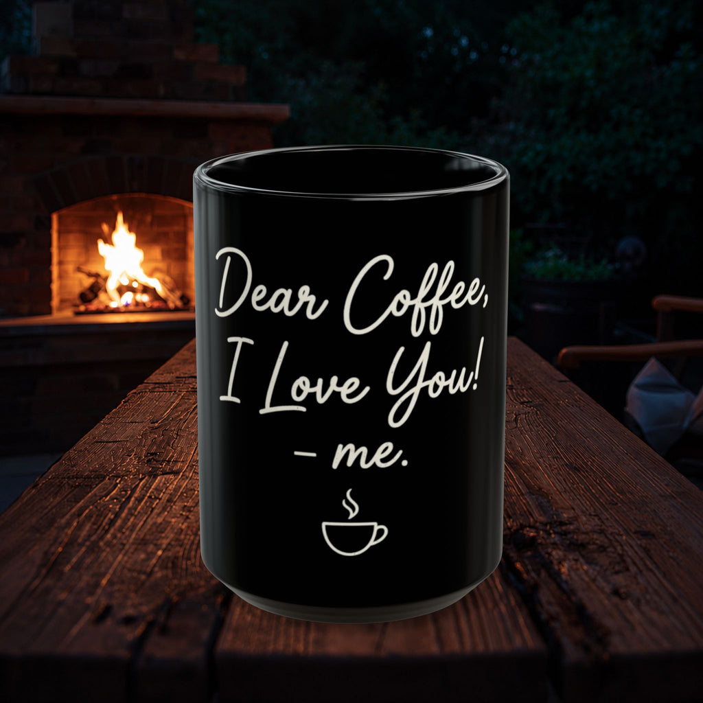 Coffee Mug — "Dear Coffee, I Love You" Ceramic Mug