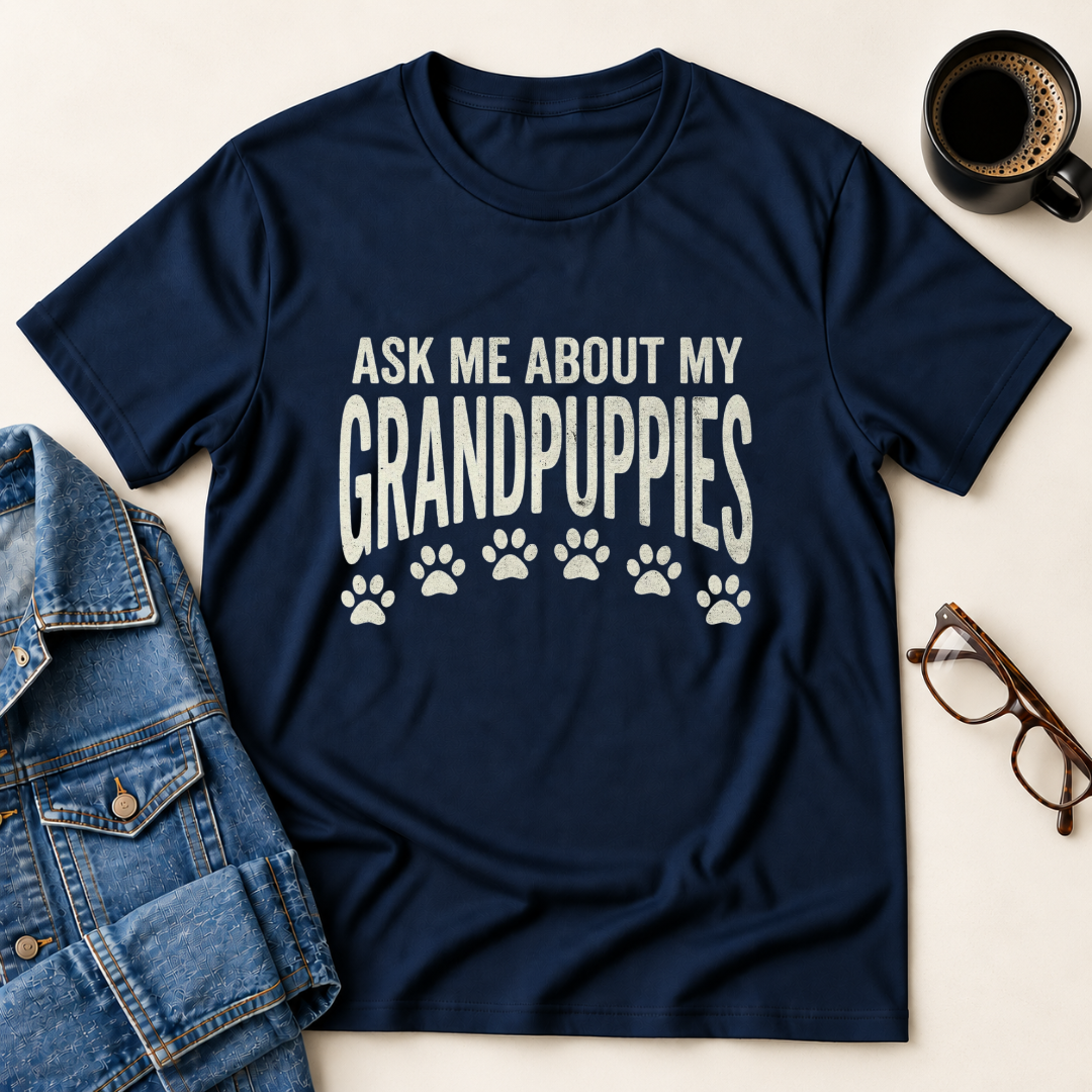 Ask Me About My Grandpuppies T-Shirt