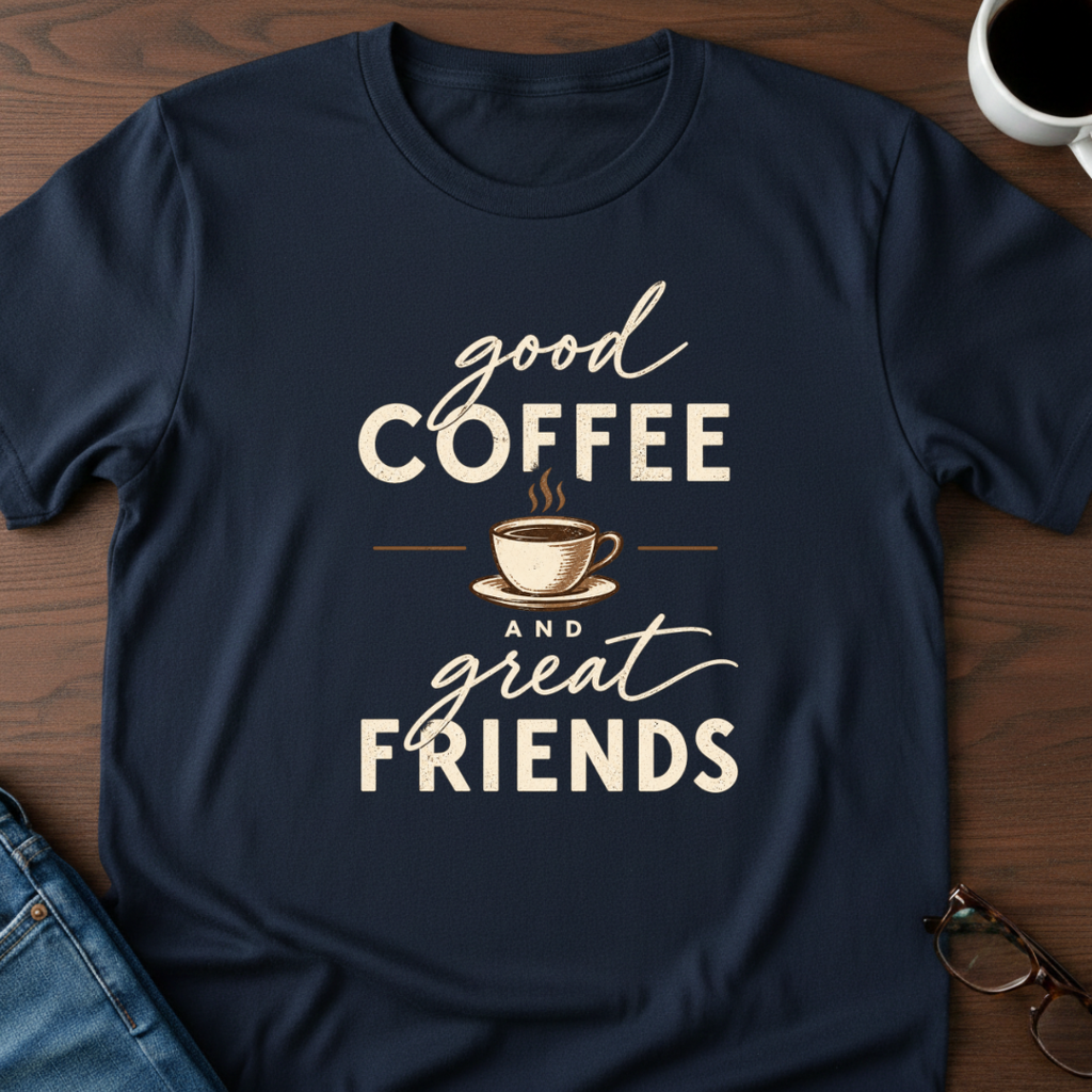 Good Coffee & Great Friends T-Shirt