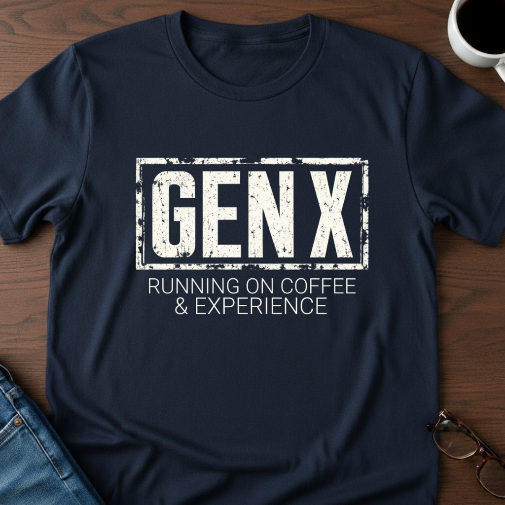 GenX - Running On Coffee & Experience T-Shirt