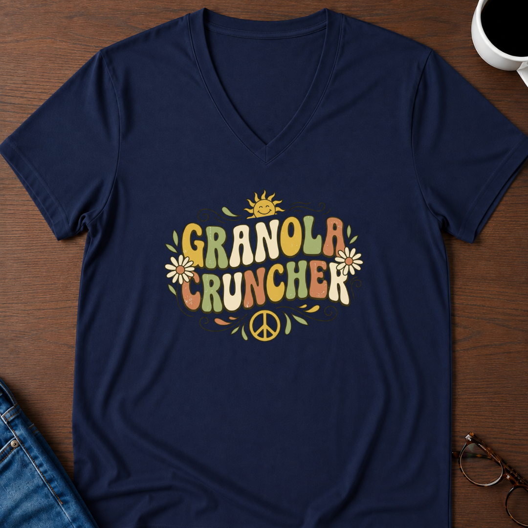 Granola Cruncher V-Neck Tee