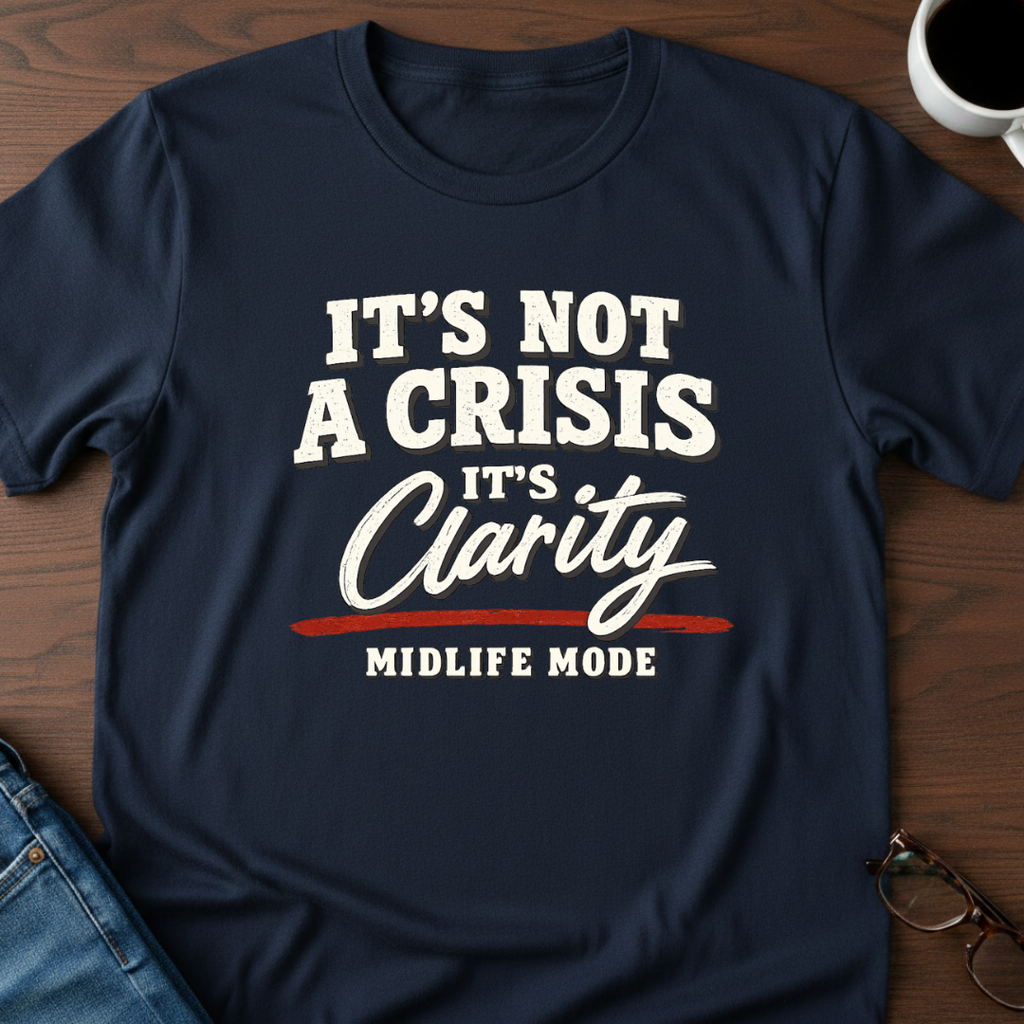It's Not A Crisis, It's Clarity - Midlife Mode T-Shirt