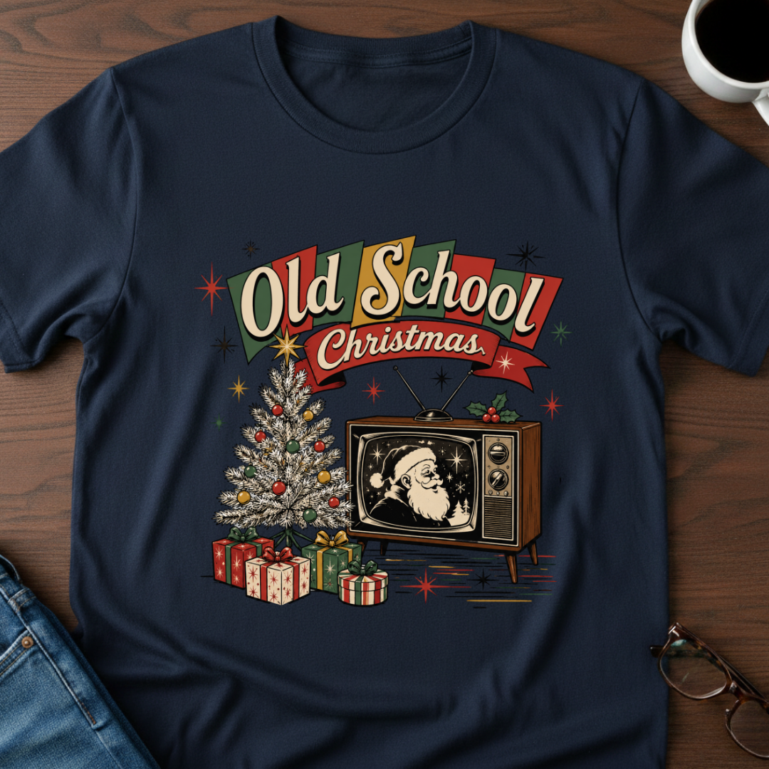 Old School Christmas T-Shirt