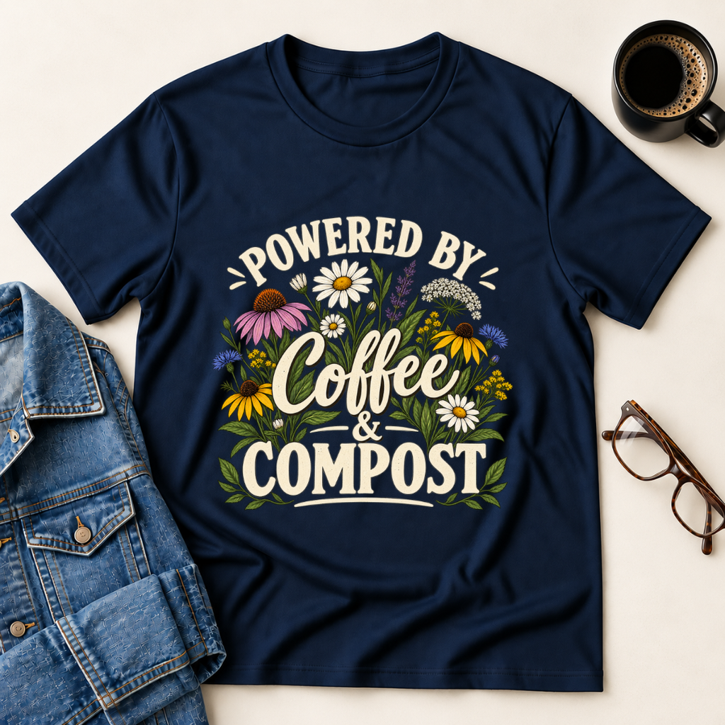 Powered By Coffee & Compost T-Shirt