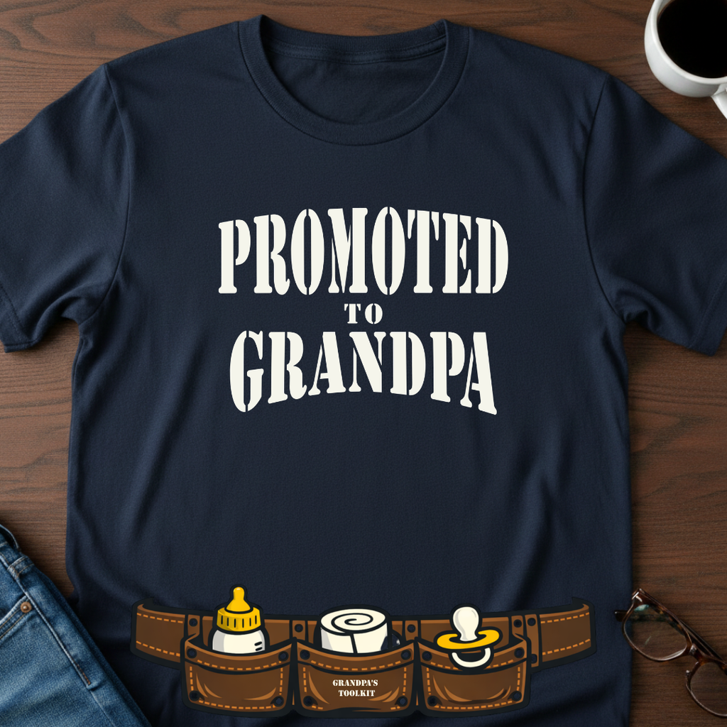 Promoted To Grandpa T-Shirt