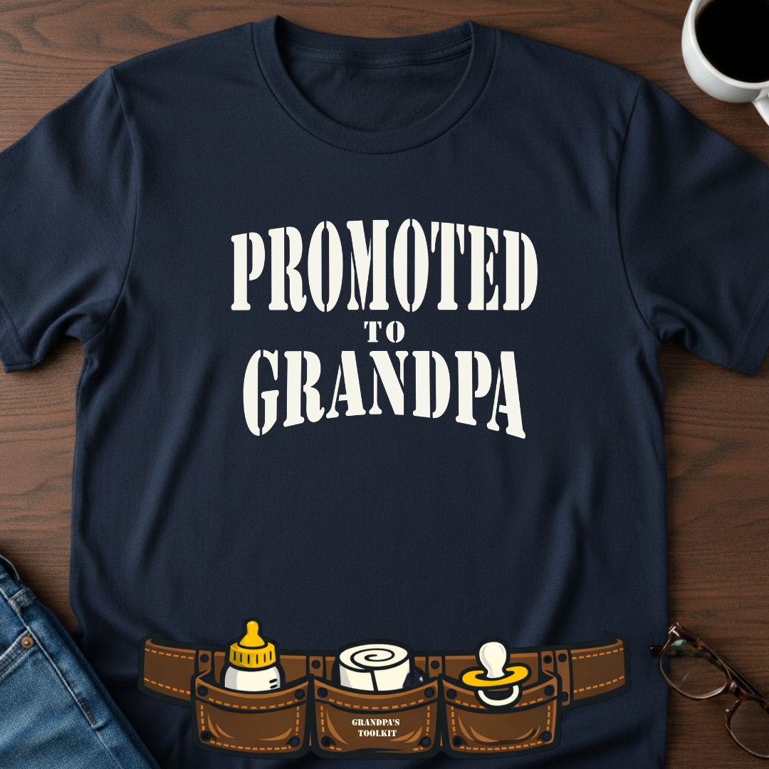 Promoted To Grandpa T-Shirt