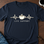 Coffee Heartbeat - Life Support T-Shirt