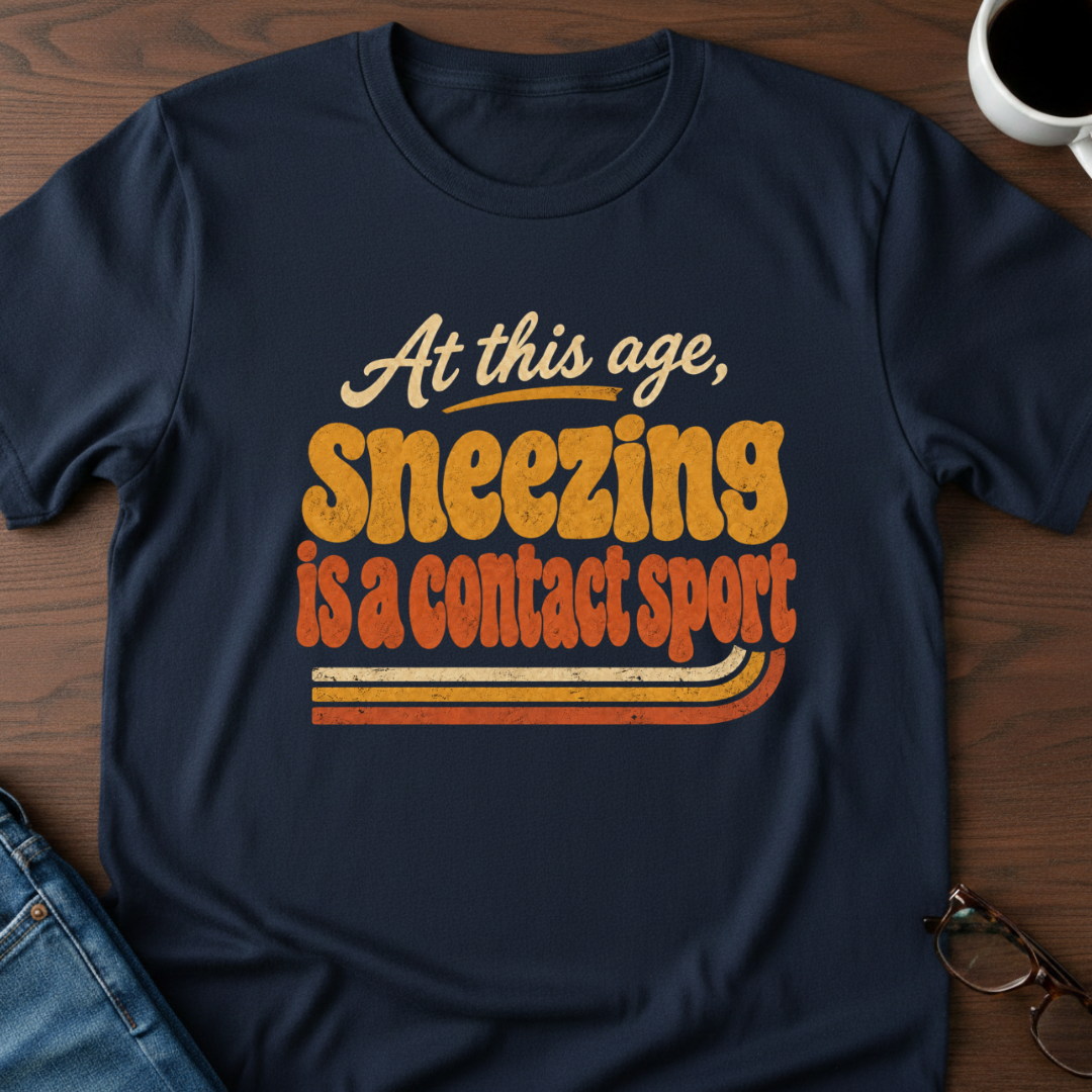 At This Age, Sneezing Is A Contact Sport T-Shirt