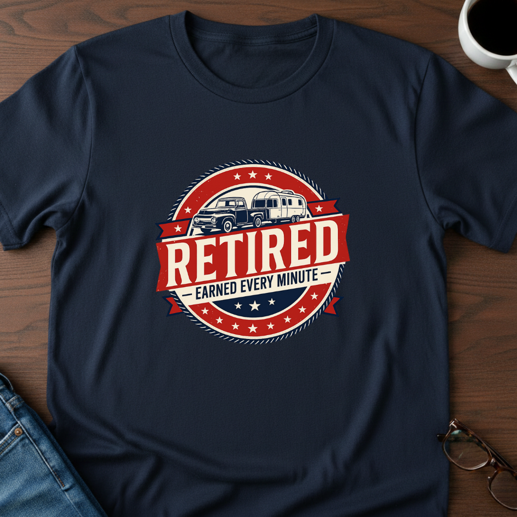 Retired - Earned Every Minute T-Shirt