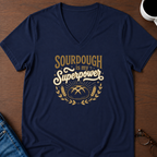 Sourdough Is My Superpower V-Neck Tee