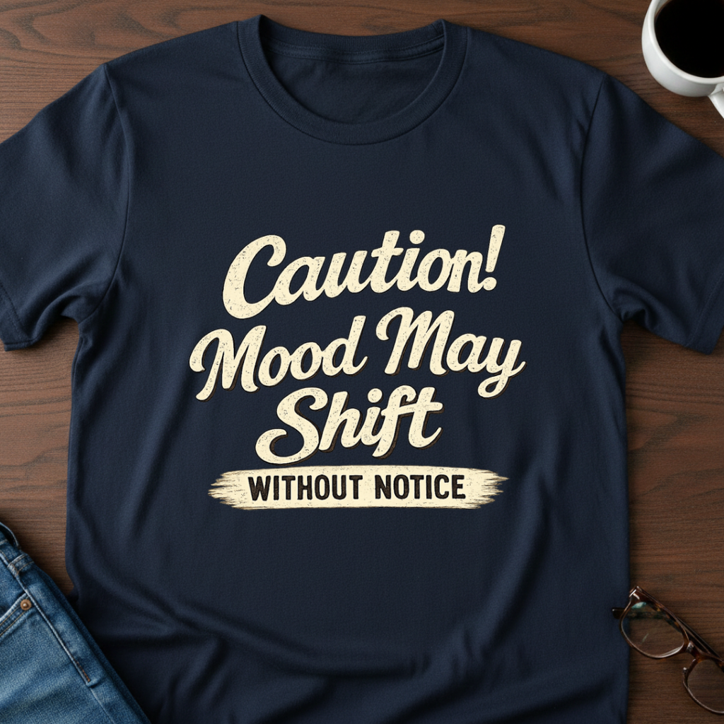 Caution! Mood May Shift Without Notice - T-Shirt