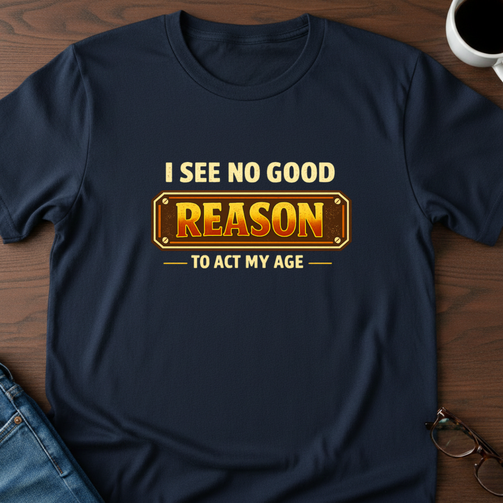 I See No Good Reason To Act My Age T-Shirt