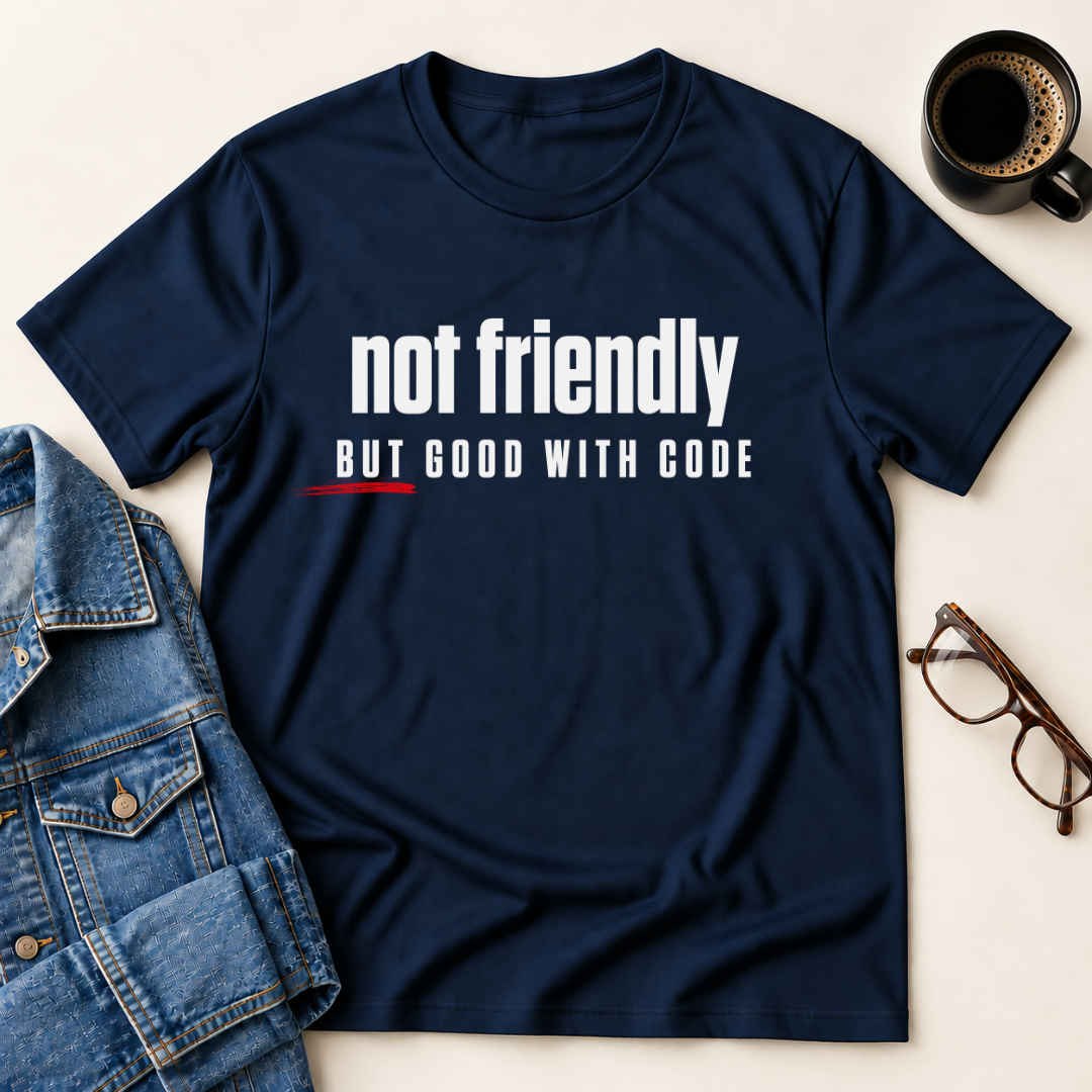 Not Friendly, But Good With Code T-Shirt