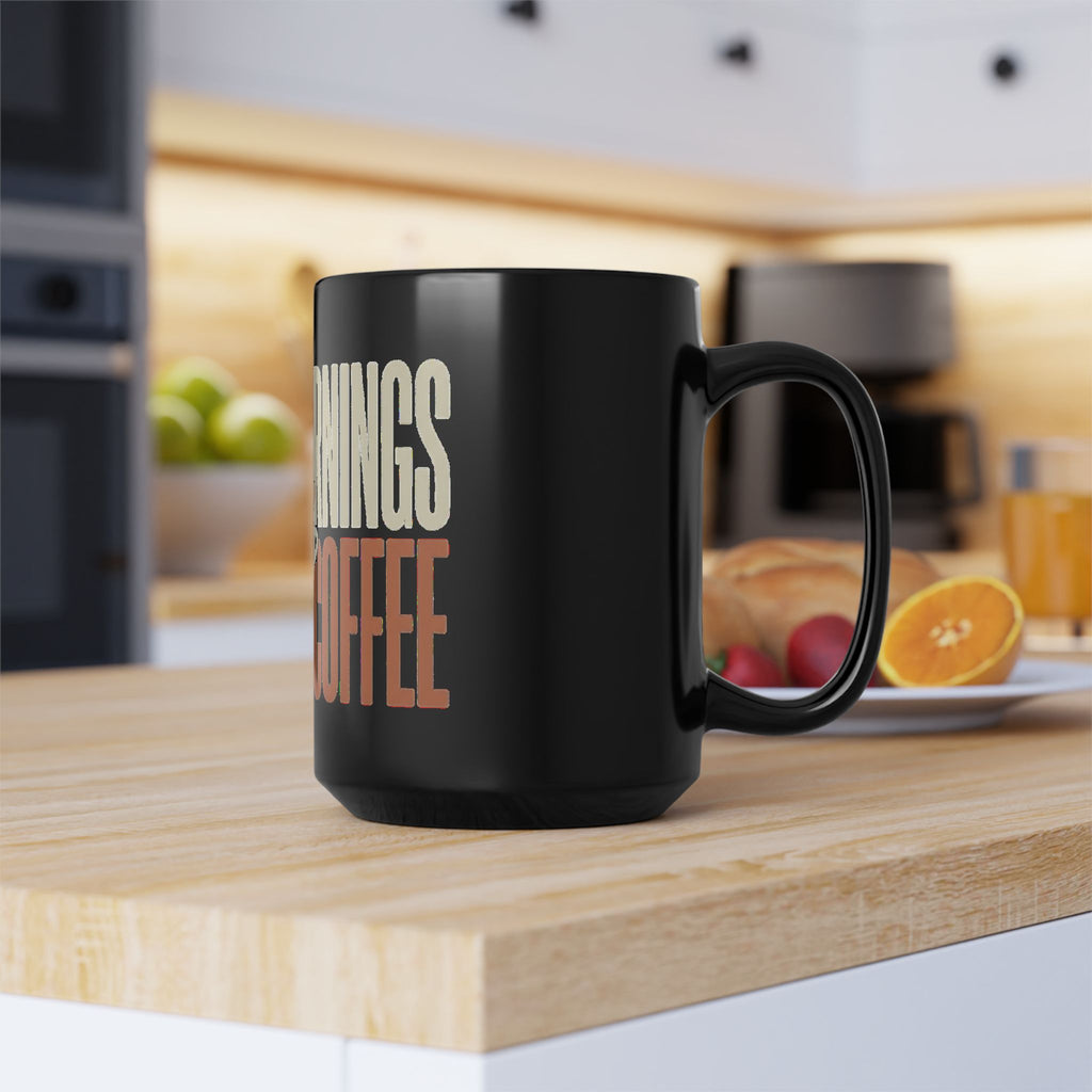 Coffee Mug — "Slow Mornings & Strong Coffee" Ceramic Mug