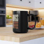Coffee Mug — "Slow Mornings & Strong Coffee" Ceramic Mug